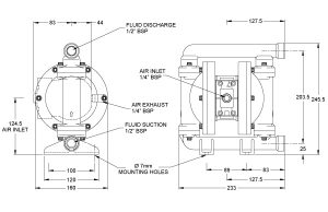 Cấu tạo bơm Metallic B15