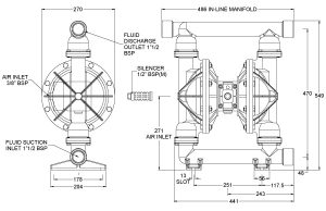 Cấu tạo bơm Metallic B40
