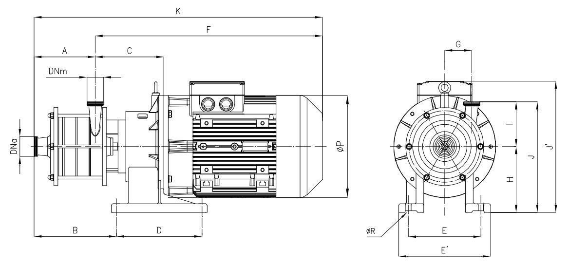 CSM Multi-stage centrifugal pump structure