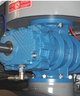 Máy thổi khí Robuschi RBS lắp trên hệ thống