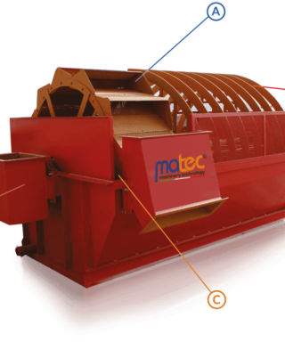 Nguyên lý hoạt động của máy tách cát Buctec Matec