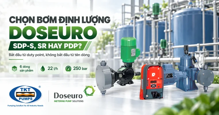 Bơm định lượng Doseuro: các dòng SDP-S, SR và PDP