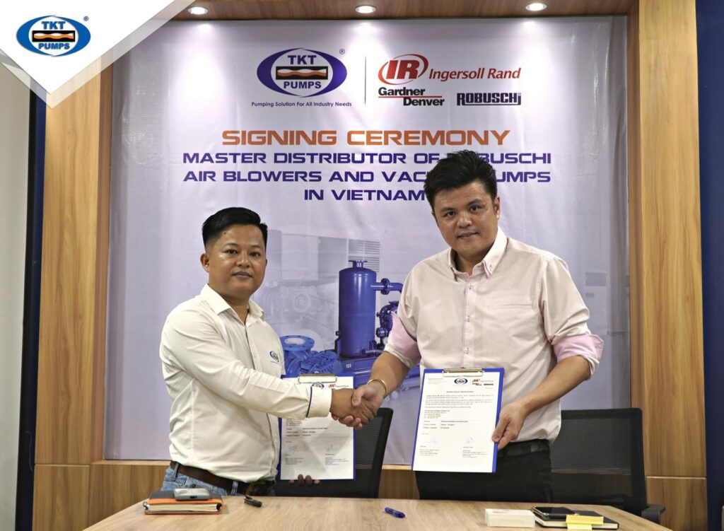 Lễ ký kết giữa Thái Khương và IR về đại diện uỷ quyền Robuschi air blower và vacuum pumps tại Việt Nam