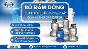 Tối Ưu Hiệu Suất Bơm Màng Khí Nén Với Bộ Đầm Dòng (Bộ Giảm Chấn-Pulsation Dampeners) BO DAM DONG SANDPIPER