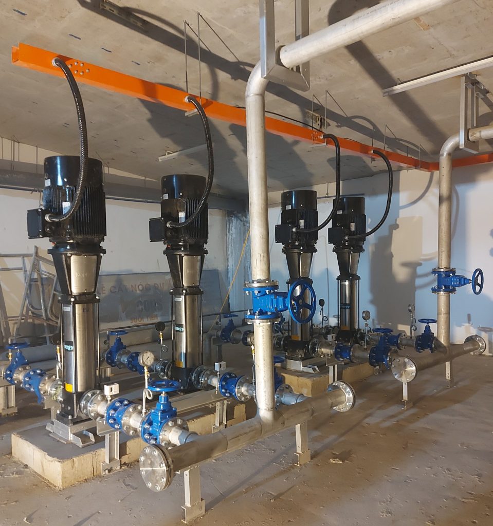 Dự án cấp 4 bơm cao áp Caprari cho hệ thống phòng cháy chữa cháy của toà nhà bconMD e1747971388385
