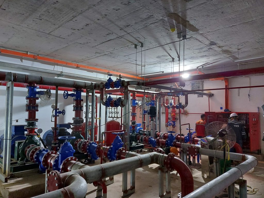 Dự án cấp bơm ly tâm Caprari cho hệ bơm PCCC của toà nhà bconmiendong