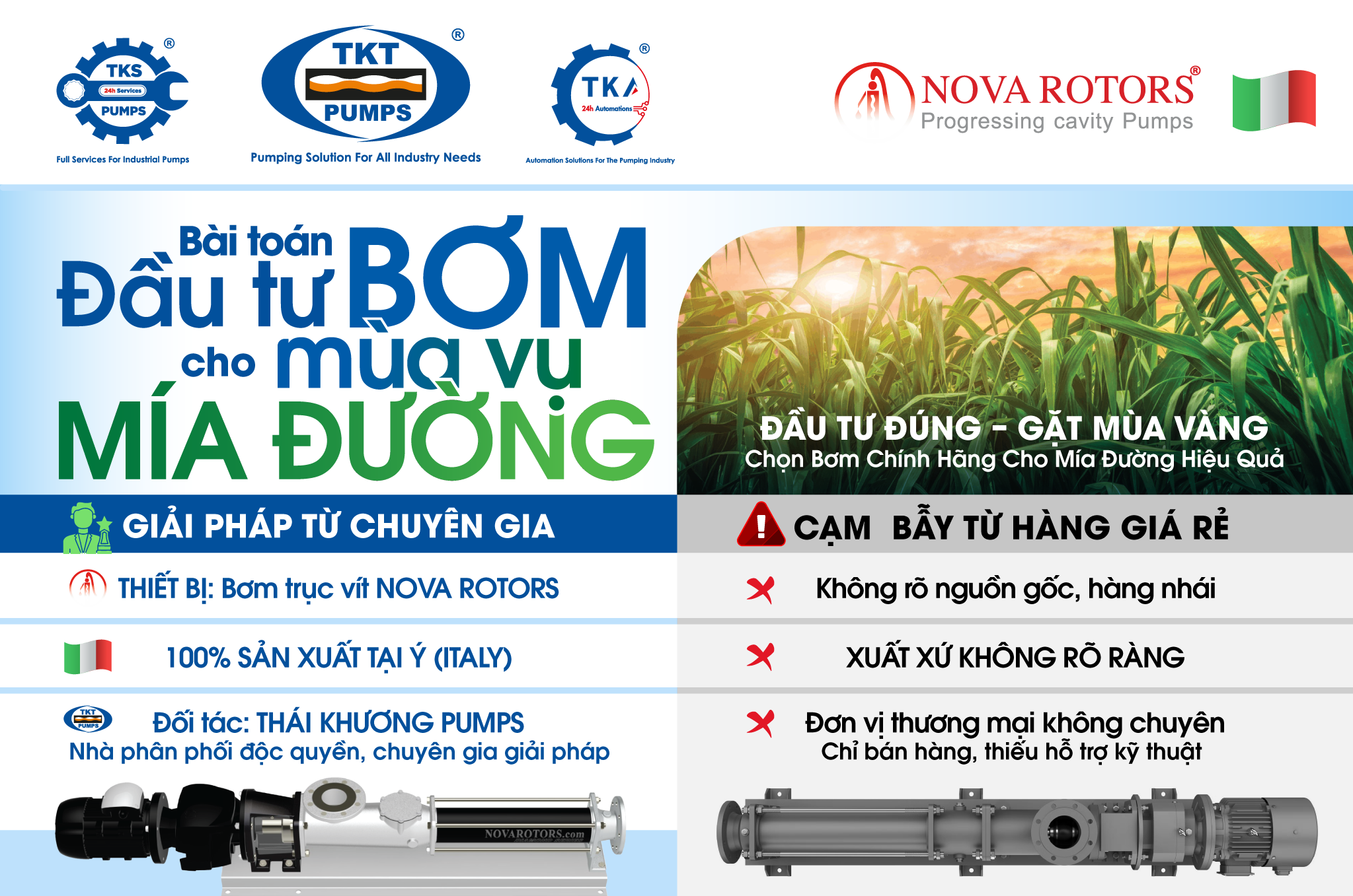 Infographic ứng dụng giải pháp bơm bùn Nova Rotors