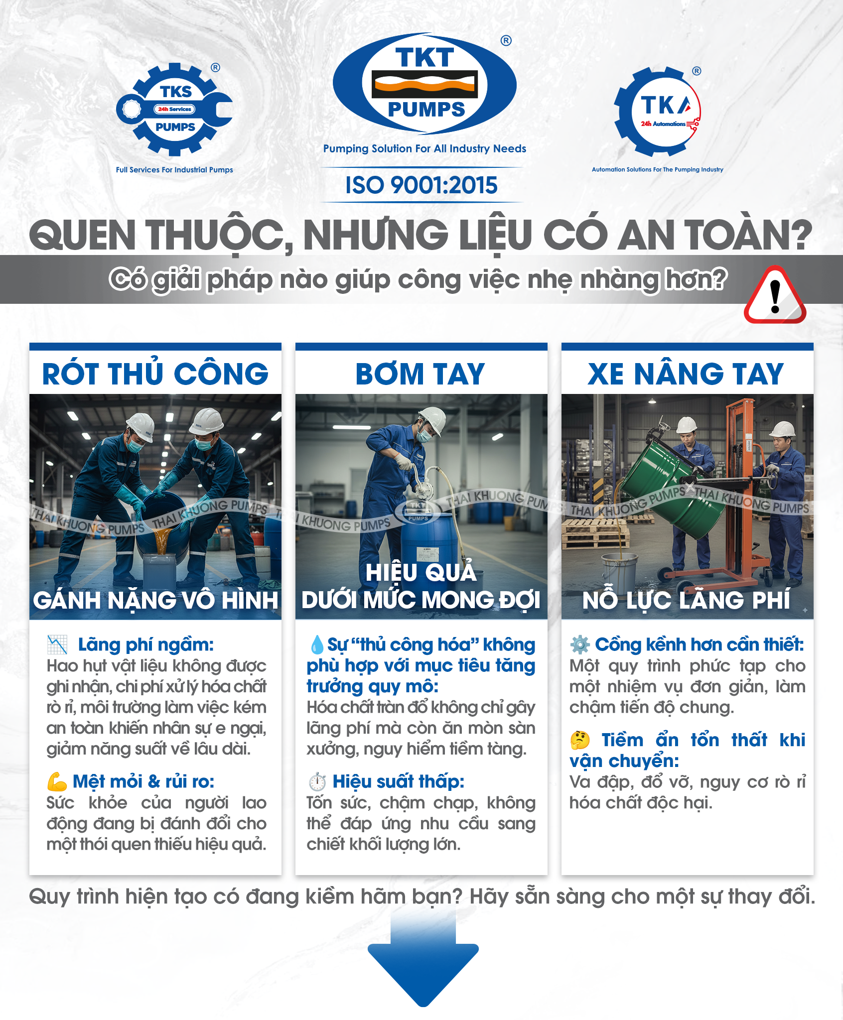 Bơm Thùng Phuy: Giải Pháp Tiết Kiệm Thời Gian & Nhân Công Hiệu Quả Social Post 44 infographic Bom Thung Phuy FTI 01 R3