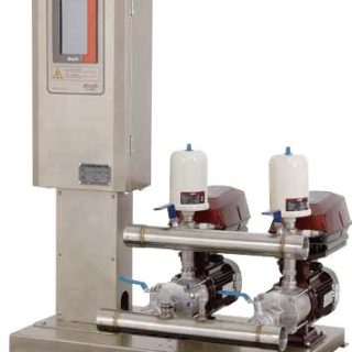 bơm tăng áp biến tần riêng, hệ thống bơm tăng áp 2 bơm, bơm tăng áp màn hình cảm ứng