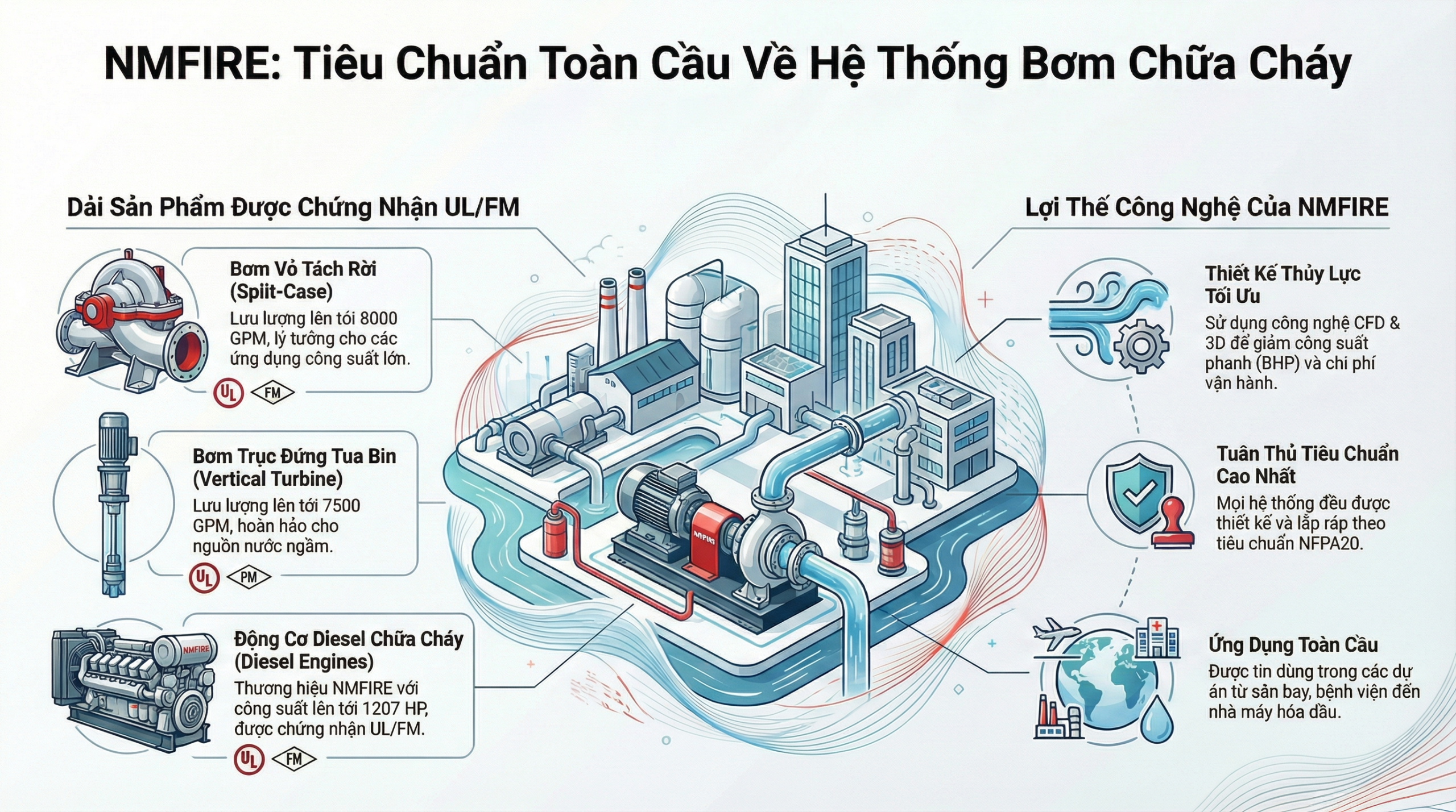 Hệ thống bơm NMFIRE Skid Mounted
