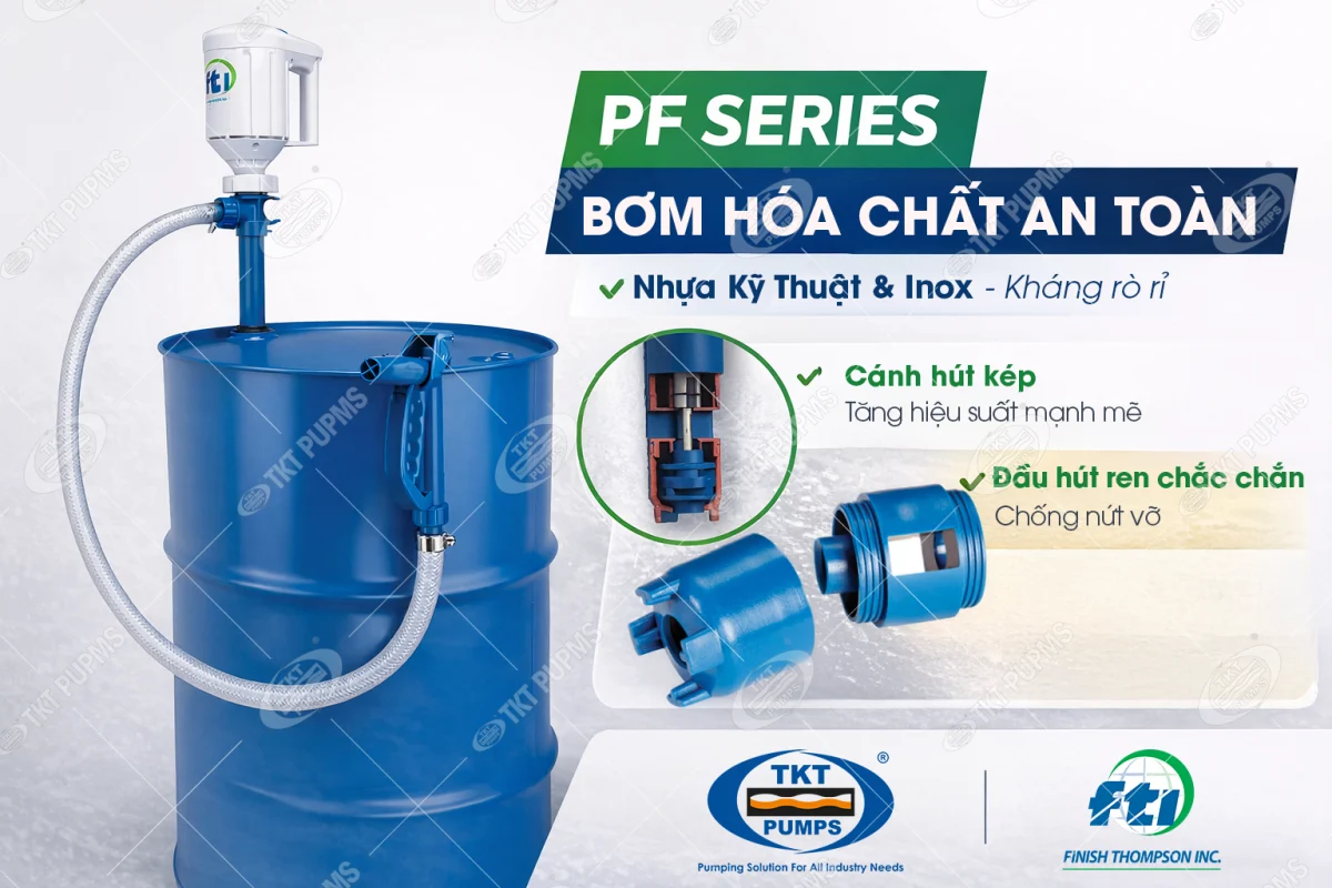 Đánh giá FTI PF Series: "Tiêu chuẩn vàng" cho bơm thùng phuy hiệu suất cao 1 Đánh giá FTI PF Series: "Tiêu chuẩn vàng" cho bơm thùng phuy hiệu suất cao Thumbnail bom thung phuy FTI PF