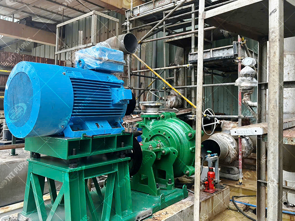 Mặt cắt cấu tạo máy bơm slurry Schurco với thiết kế vỏ kép và cánh quạt hợp kim Crom cao chống mài mòn