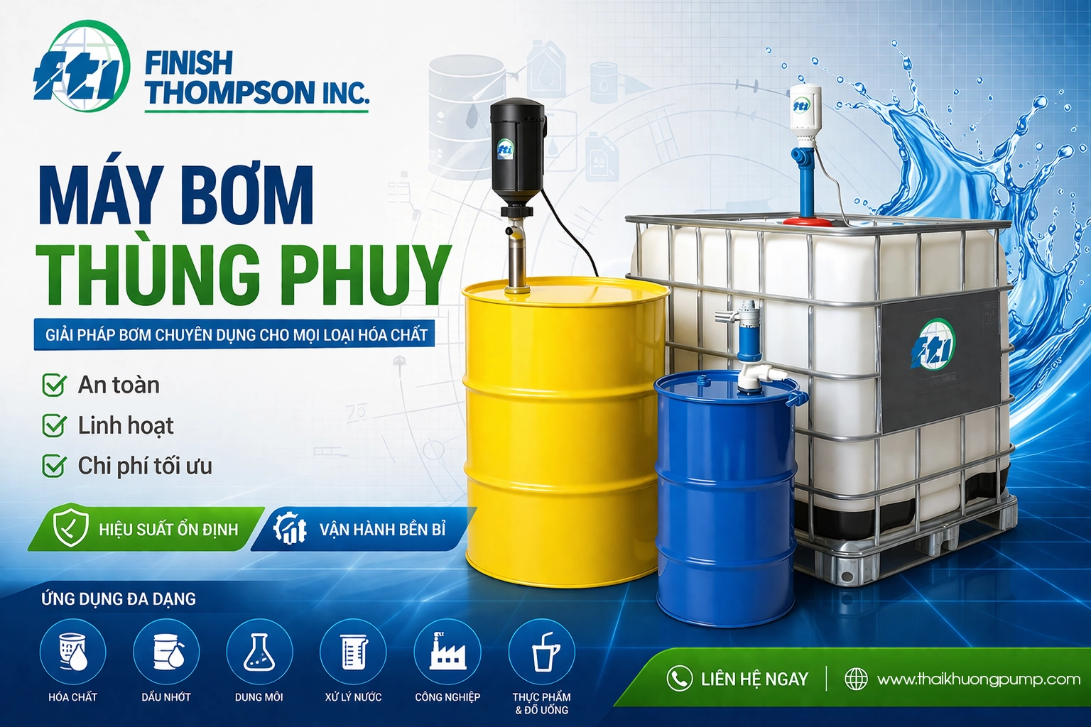 Máy Bơm Thùng Phuy Drum Pump FTI