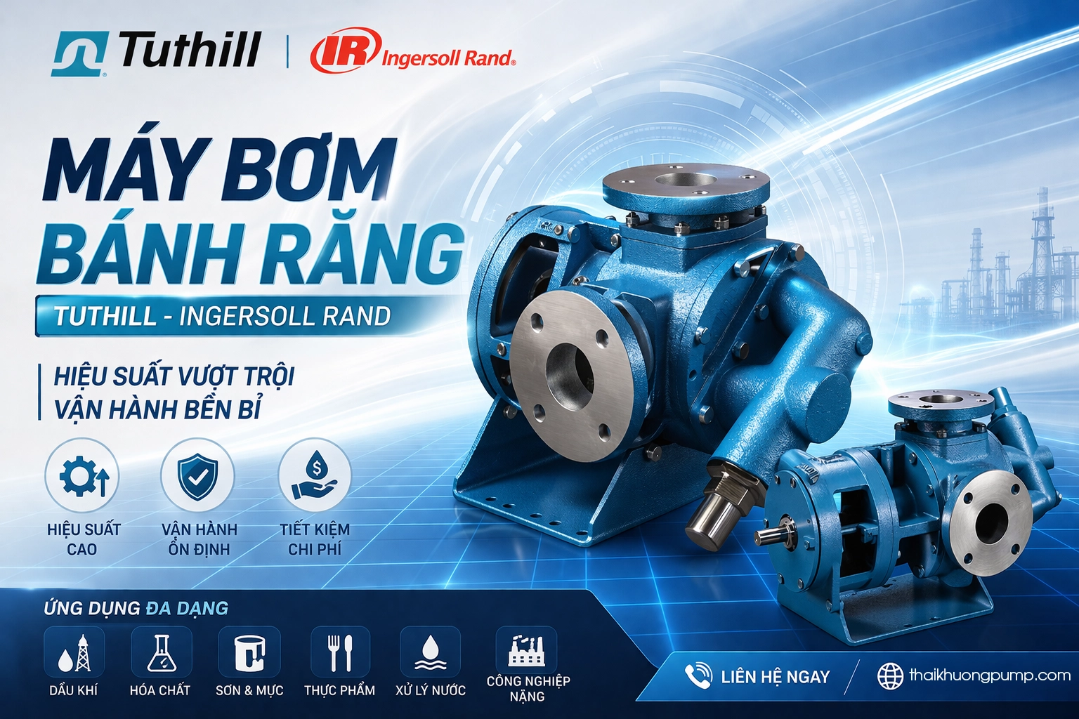 Máy Bơm Bánh Răng Tuthill Tiêu Chuẩn Cháy Nổ ATEX
