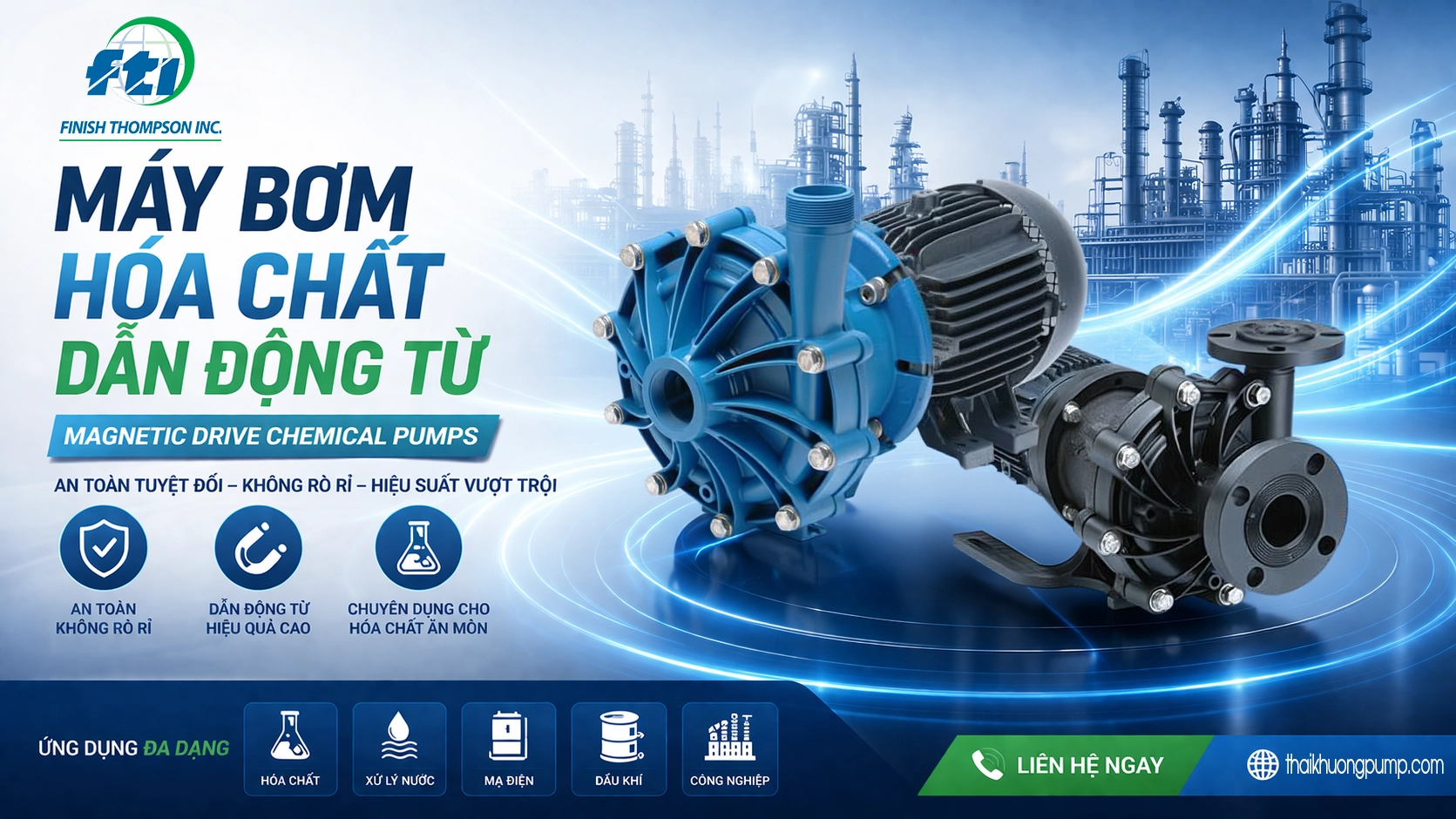 Bơm Ly Tâm Dẫn Động Từ Mag-drive FTI DB Series