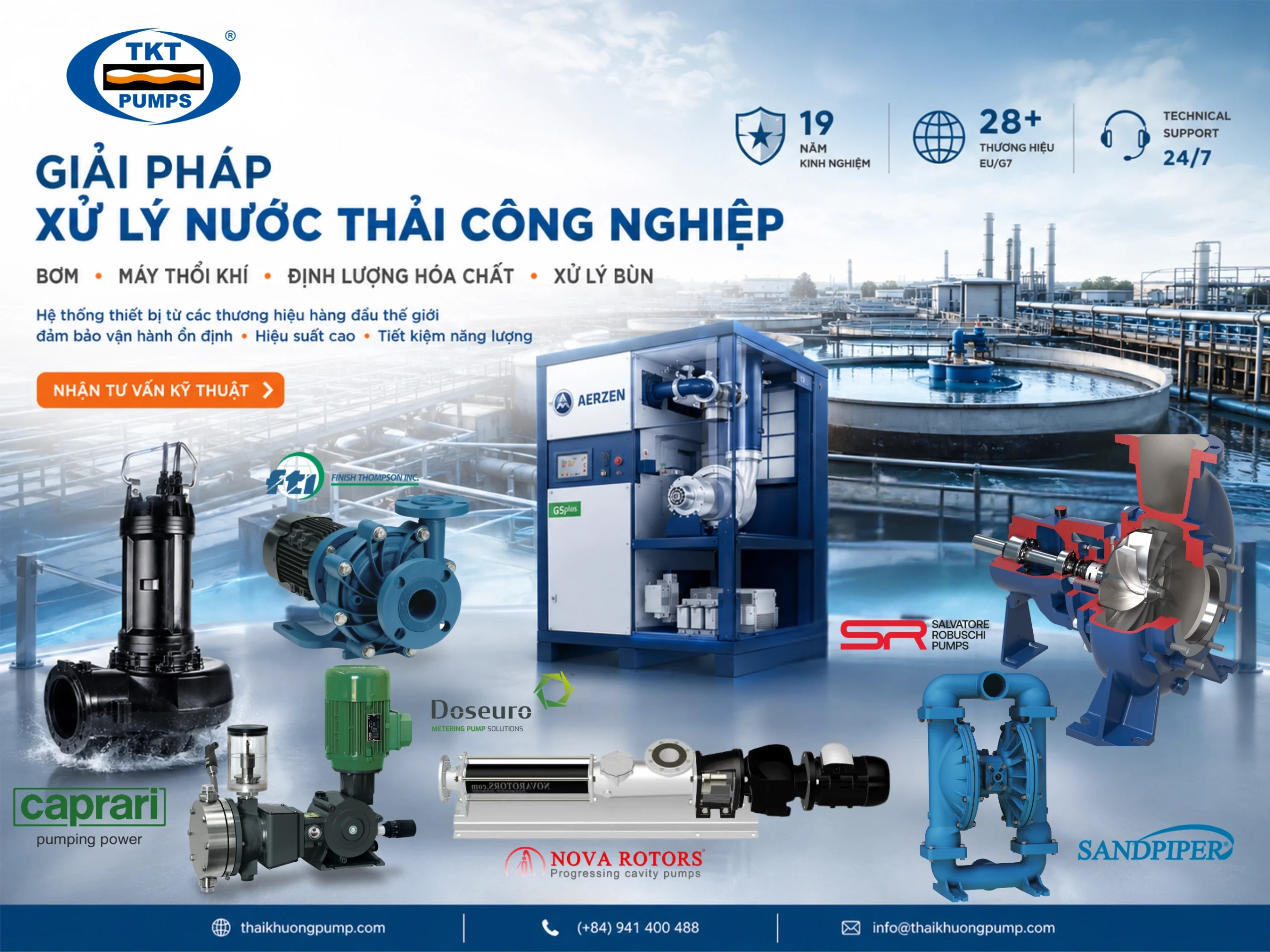 Giải pháp bơm xử lý nước thải WWTP — TKT Pumps