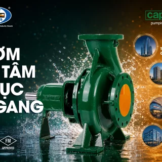 Bơm ly tâm đơn tầng cánh trục ngang NC – Caprari
