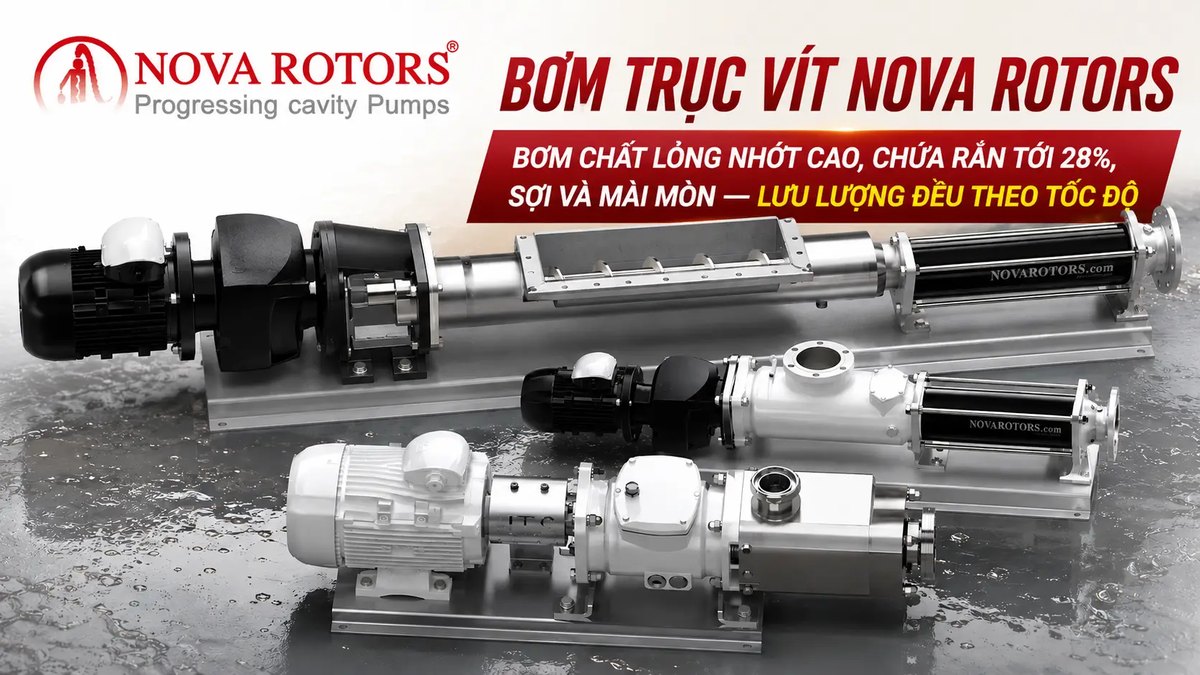 Bơm Trục Vít Nova Rotors | Thai Khuong Pumps
