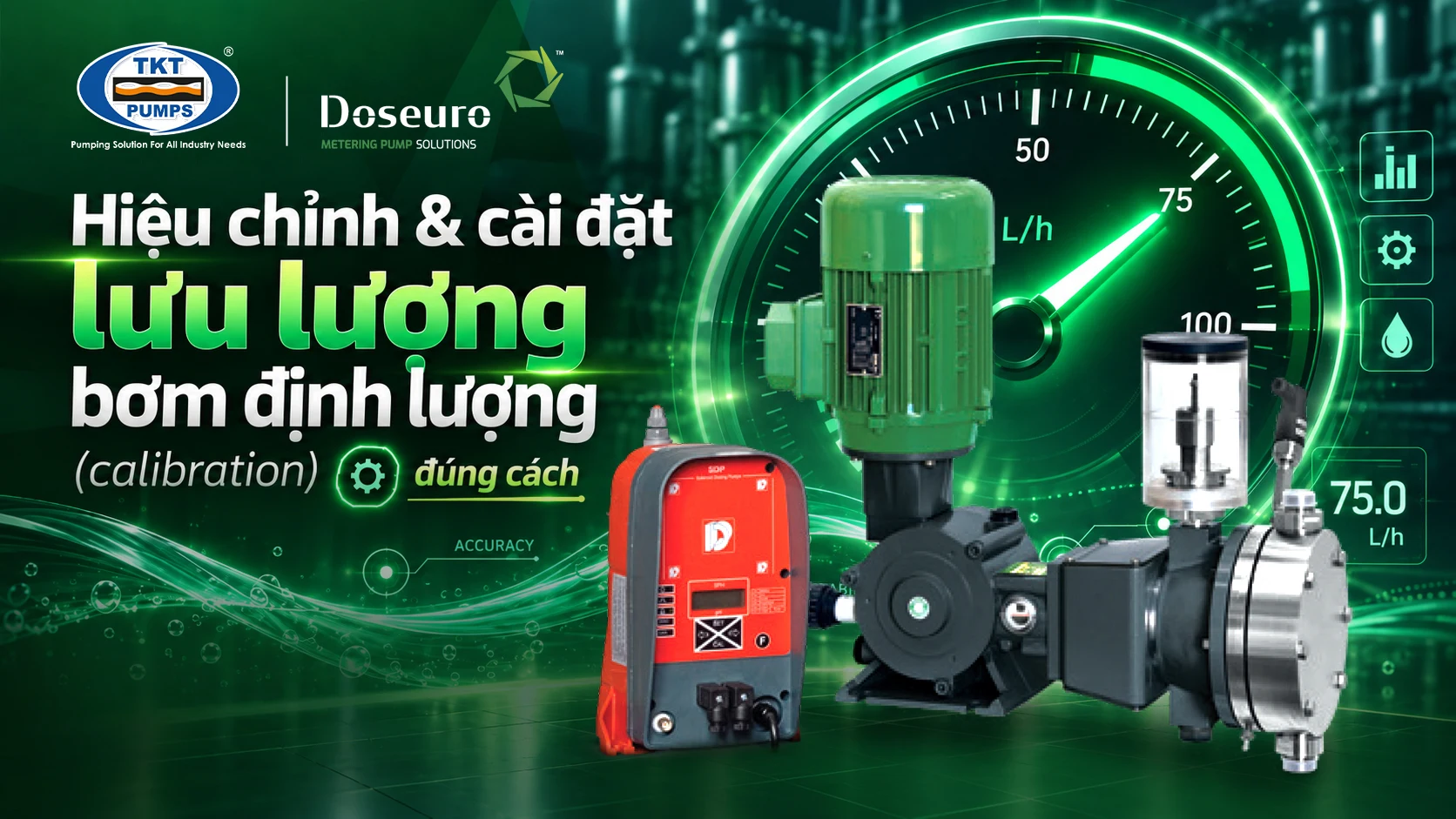 Hiệu chỉnh & cài đặt lưu lượng bơm định lượng (calibration) đúng cách 3 Quy trình hiệu chỉnh bơm định lượng bằng ống chuẩn