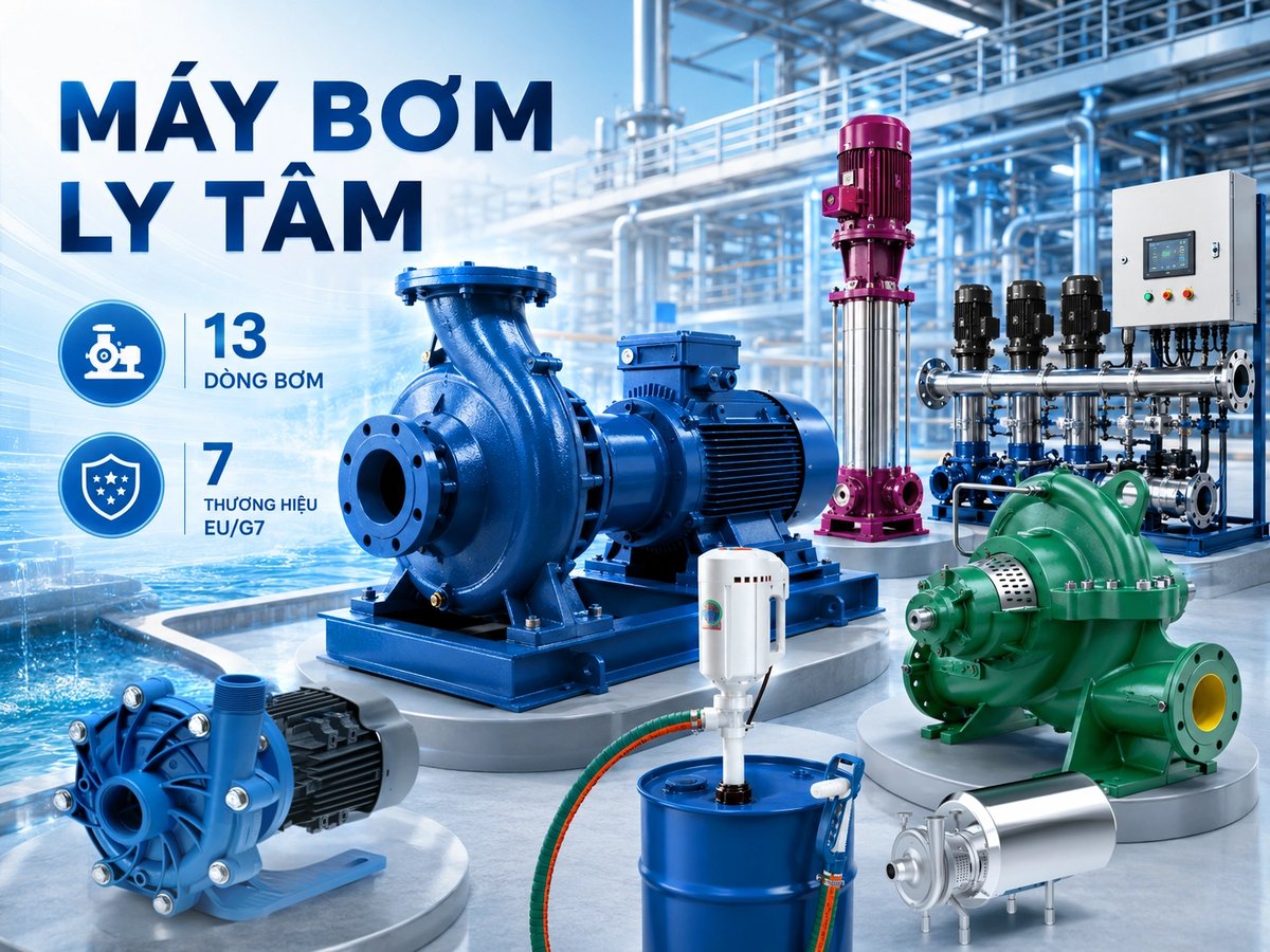 Công cụ chọn bơm công nghiệp 1 Bơm ly tâm công nghiệp