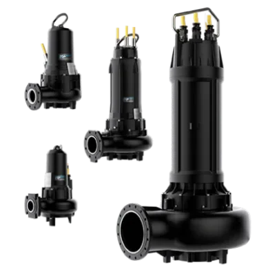 Bơm chìm nước thải Caprari K+ Energy DN 40-500 cánh chống nghẹt
