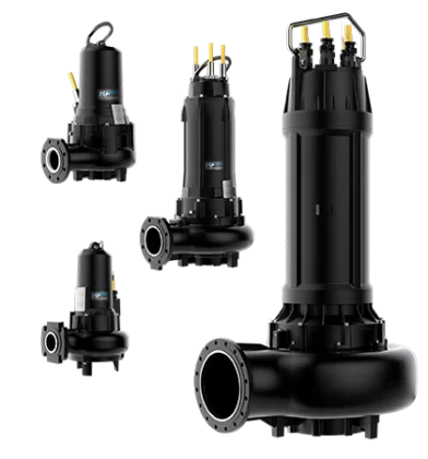 Bơm chìm nước thải Caprari K+ Energy DN 40-500 cánh chống nghẹt
