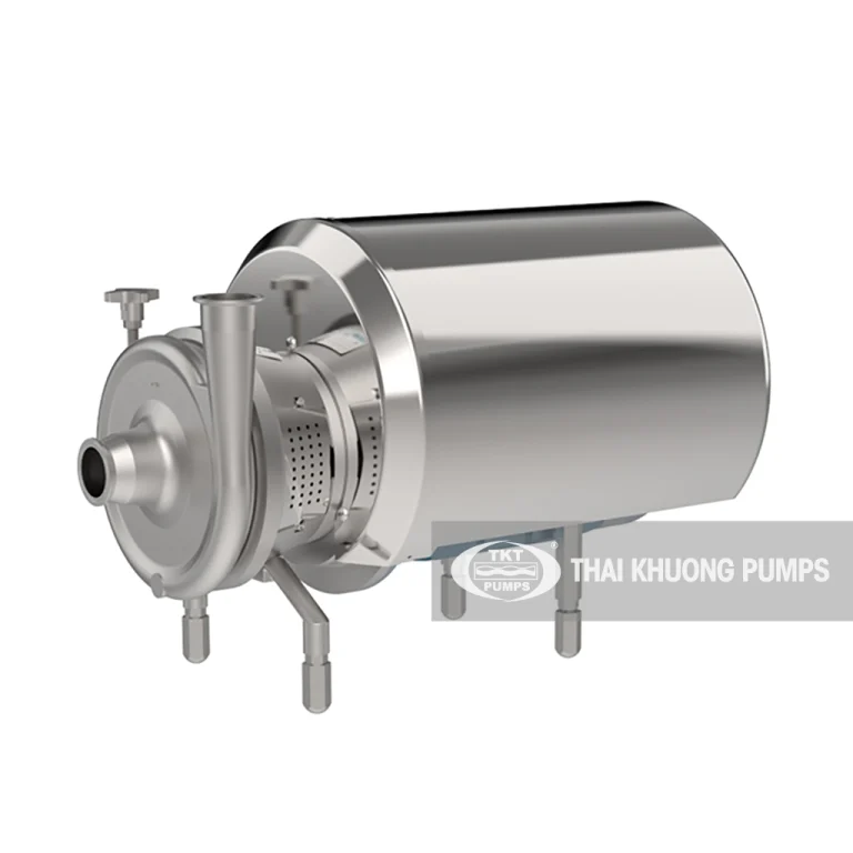 Bơm ly tâm vi sinh (sanitary centrifugal) là gì — cấu tạo & tiêu chuẩn 2 Bơm ly tâm vi sinh CS CSF Inox inox 316L bề mặt đánh bóng