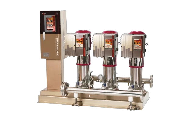 Hệ tăng áp đứng biến tần Dooch series XQP - bơm trục đứng tích hợp VFD