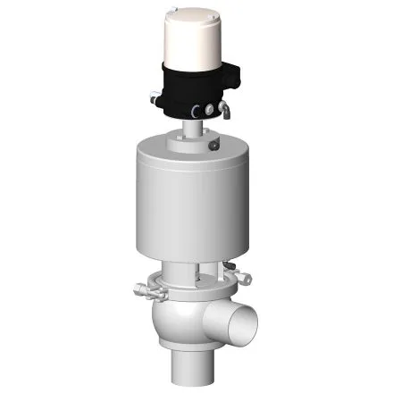 Van điều chỉnh & giảm áp vi sinh: DCX3, AVX1 và van an toàn thực phẩm 2 Van điều chỉnh vi sinh Definox DCX3 REGUL với bộ định vị 4-20mA, thân inox 316L