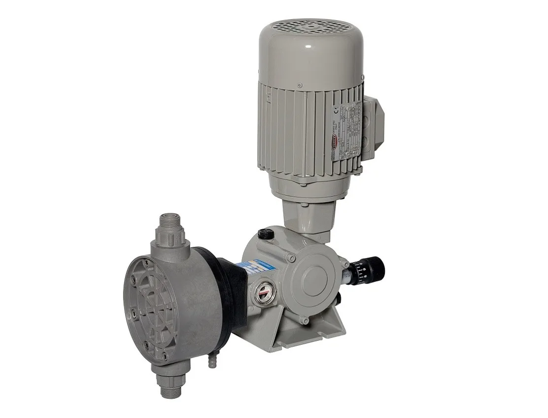 Bơm định lượng chuẩn API 675 cho dầu khí, hóa dầu & LNG: dòng PDP Doseuro 3 Bơm định lượng màng cơ học Doseuro dòng SR type D thân nhựa