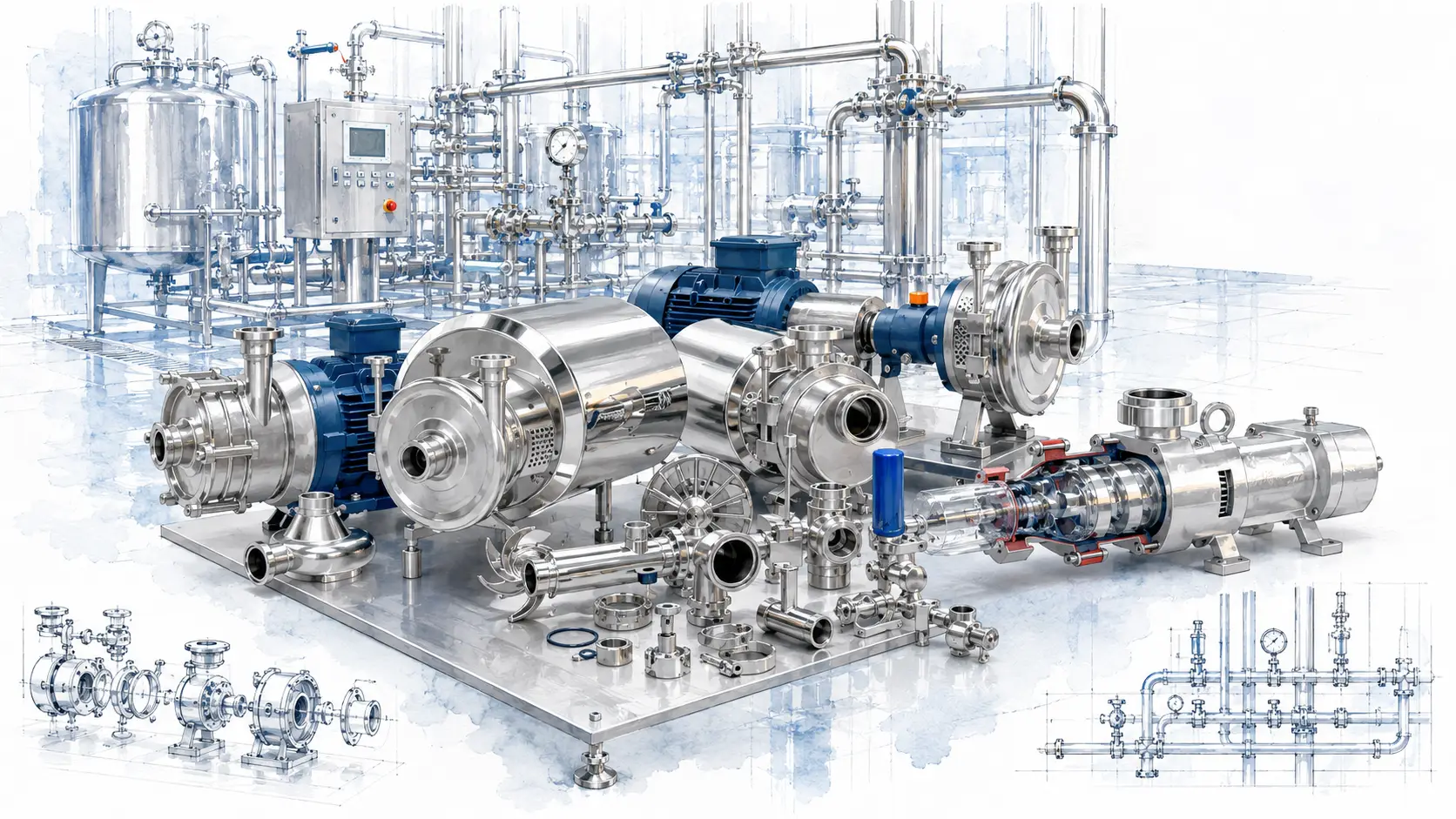 Máy bơm dược phẩm 1 Giải pháp bơm vi sinh cho ngành dược phẩm