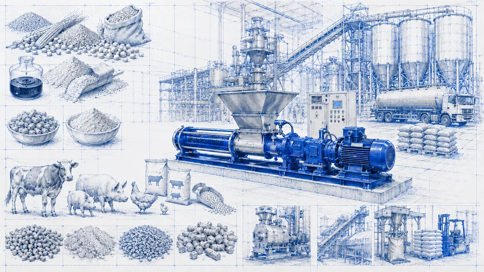 Máy Bơm cho ngành thức ăn gia súc 1 Giải pháp bơm cho ngành thức ăn gia súc