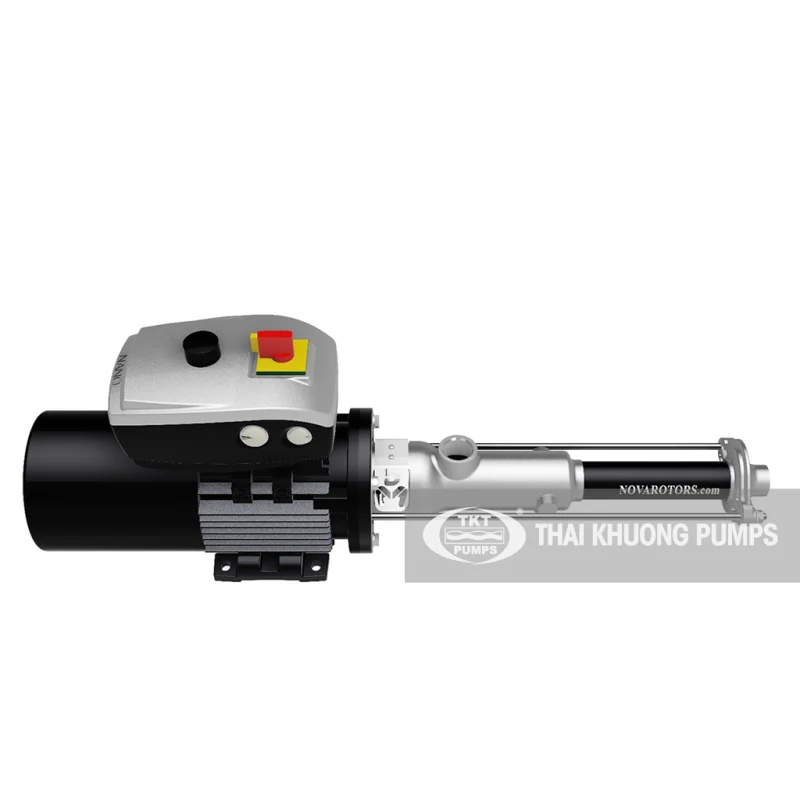 Bơm định lượng trục vít lệch tâm Nova Rotors dòng DM cho dịch nhớt và có hạt