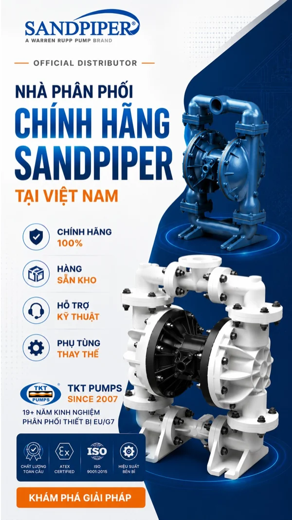 Nhà phân phối chính hãng Sandpiper tại Việt Nam — Thái Khương Pumps