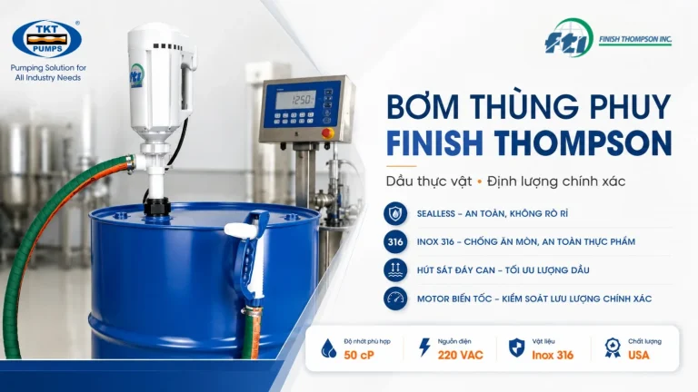 Bơm dầu thực vật từ thùng phuy vào hệ định lượng: chọn SFS hay EFS
