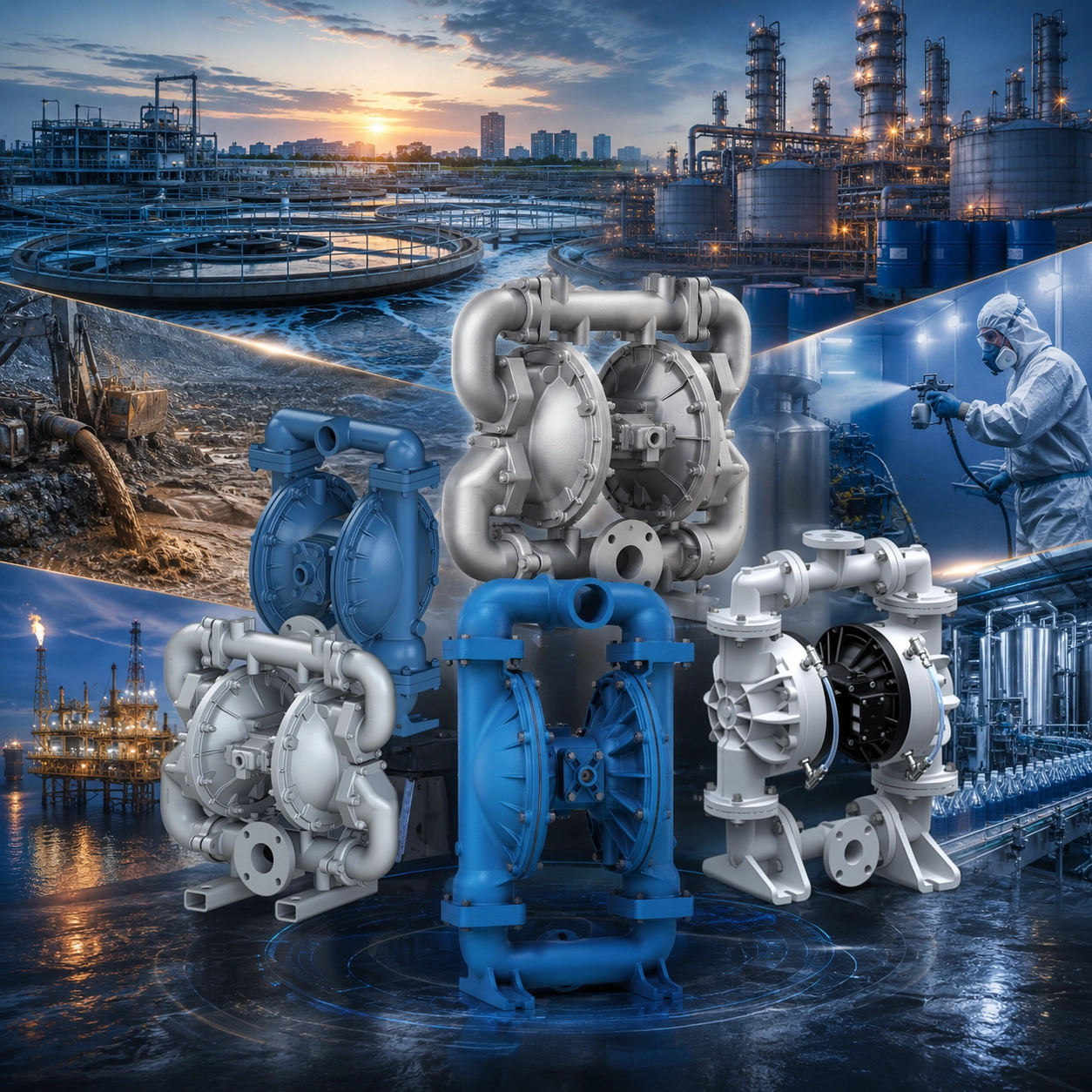 Sandpiper 25 Dải bơm màng khí nén Sandpiper ứng dụng đa ngành công nghiệp, phân phối bởi TKT Pumps