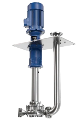 Bơm cantilever trục đứng Salvatore Robuschi đặt trong bể không bạc ngâm