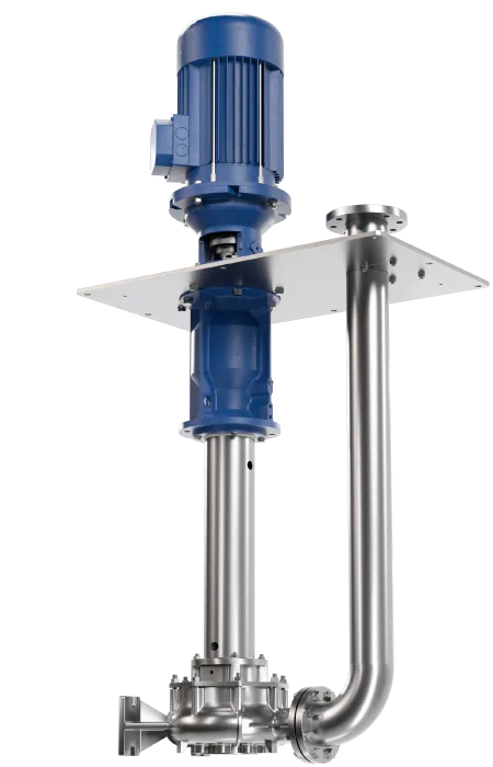 Bơm cantilever trục đứng Salvatore Robuschi đặt trong bể không bạc ngâm