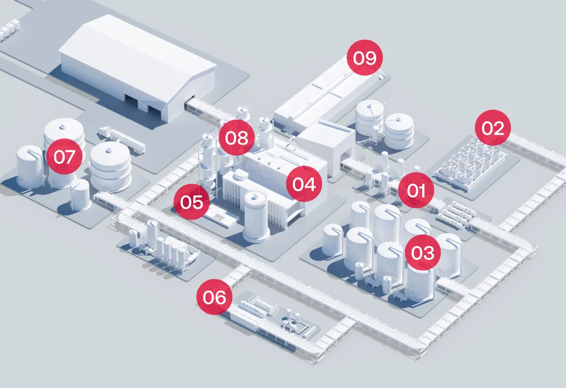 Bơm ly tâm cho sản xuất cồn và bioethanol: chọn dòng nào để bền với dịch lên men và dung môi dễ cháy? 2 Bơm ly tâm Salvatore Robuschi trong dây chuyền sản xuất bioethanol