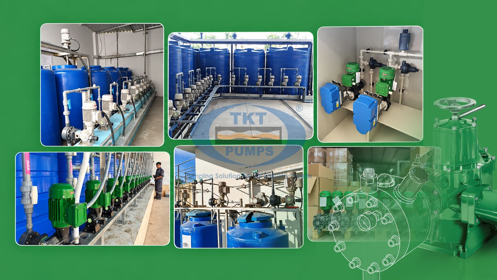 Cách lắp đặt bơm định lượng và cụm châm hóa chất đúng kỹ thuật 4 Hệ thống châm hóa chất và bơm định lượng