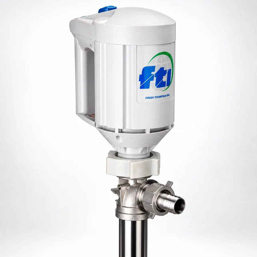 Bơm thùng phuy - Hàng kho 37 Ảnh dòng FTI SF; không xác định motor và bộ hàng giao.