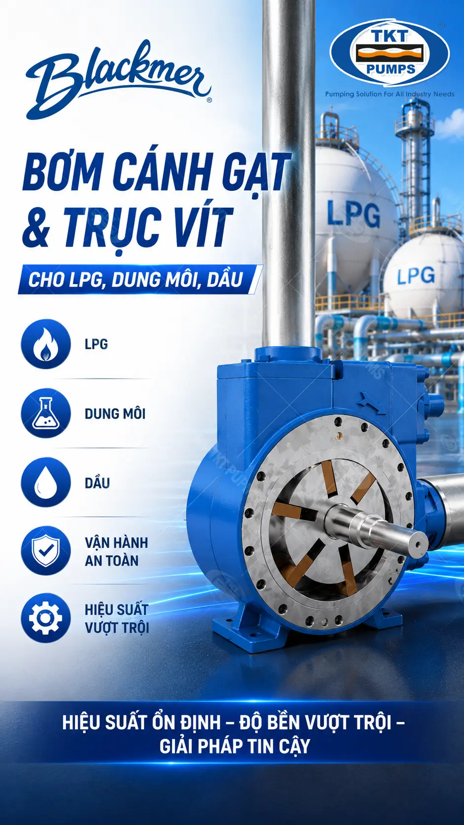 Blackmer — máy bơm & thiết bị công nghiệp chính hãng, phân phối tại TKT Pumps