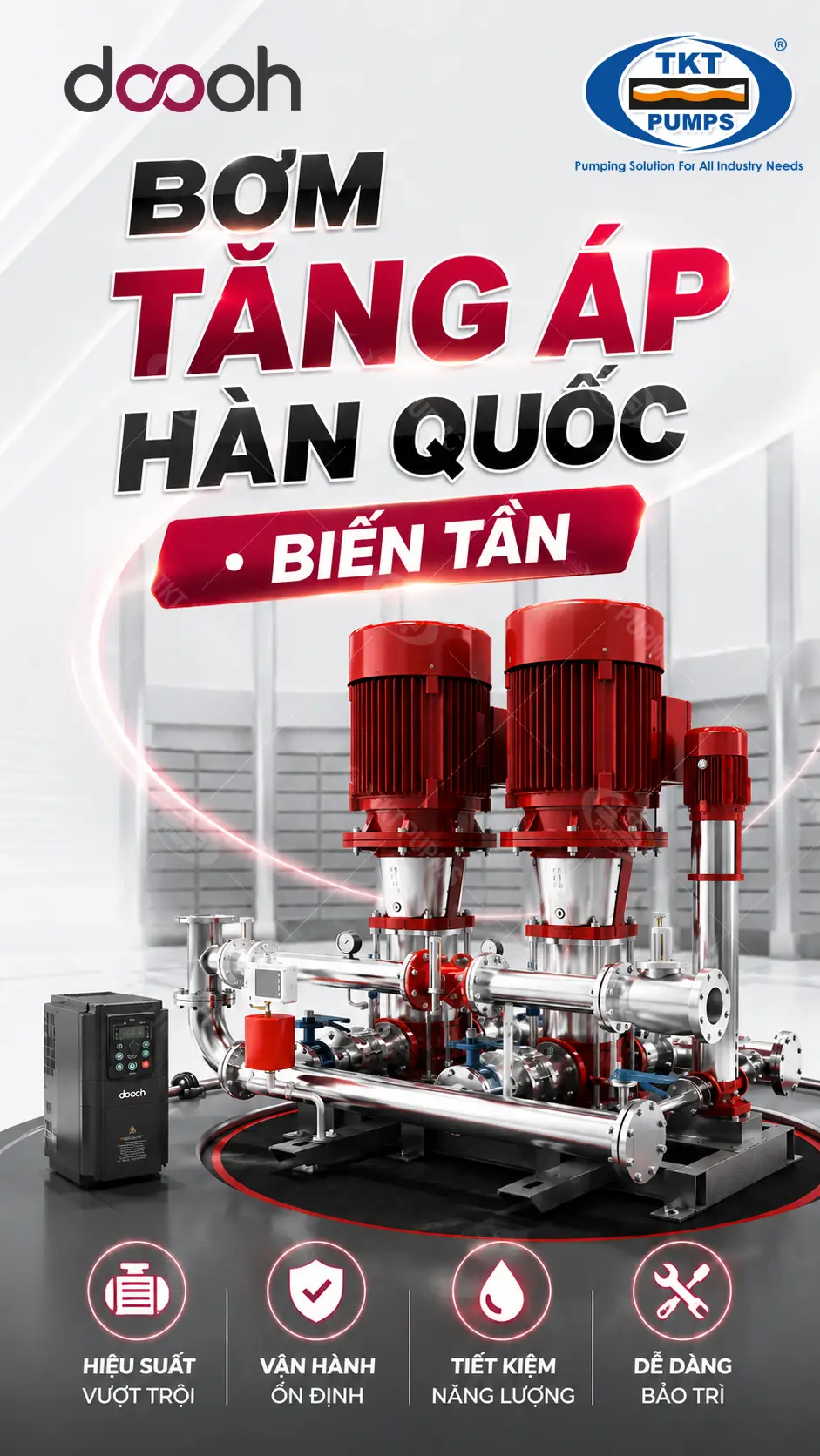 Dooch Pump — máy bơm công nghiệp chính hãng, phân phối tại TKT Pumps