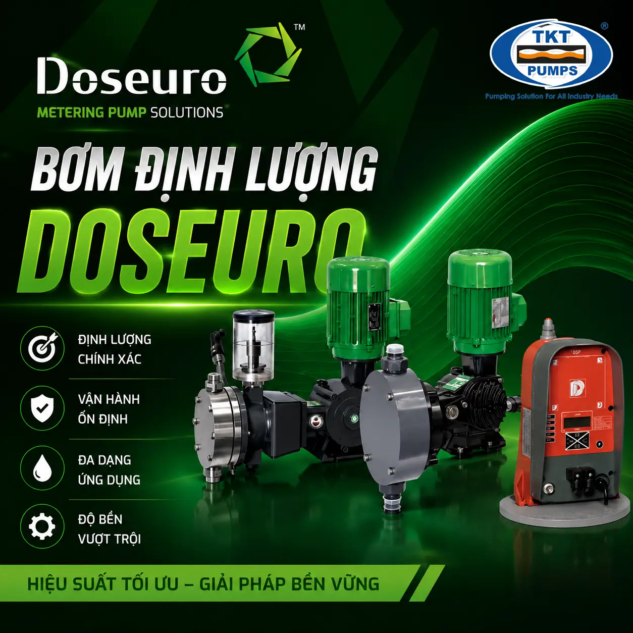 Bơm Định Lượng Doseuro (Italy) – Chuẩn API 675 Cho Công Nghiệp 1 Doseuro — phân phối chính hãng tại TKT Pumps