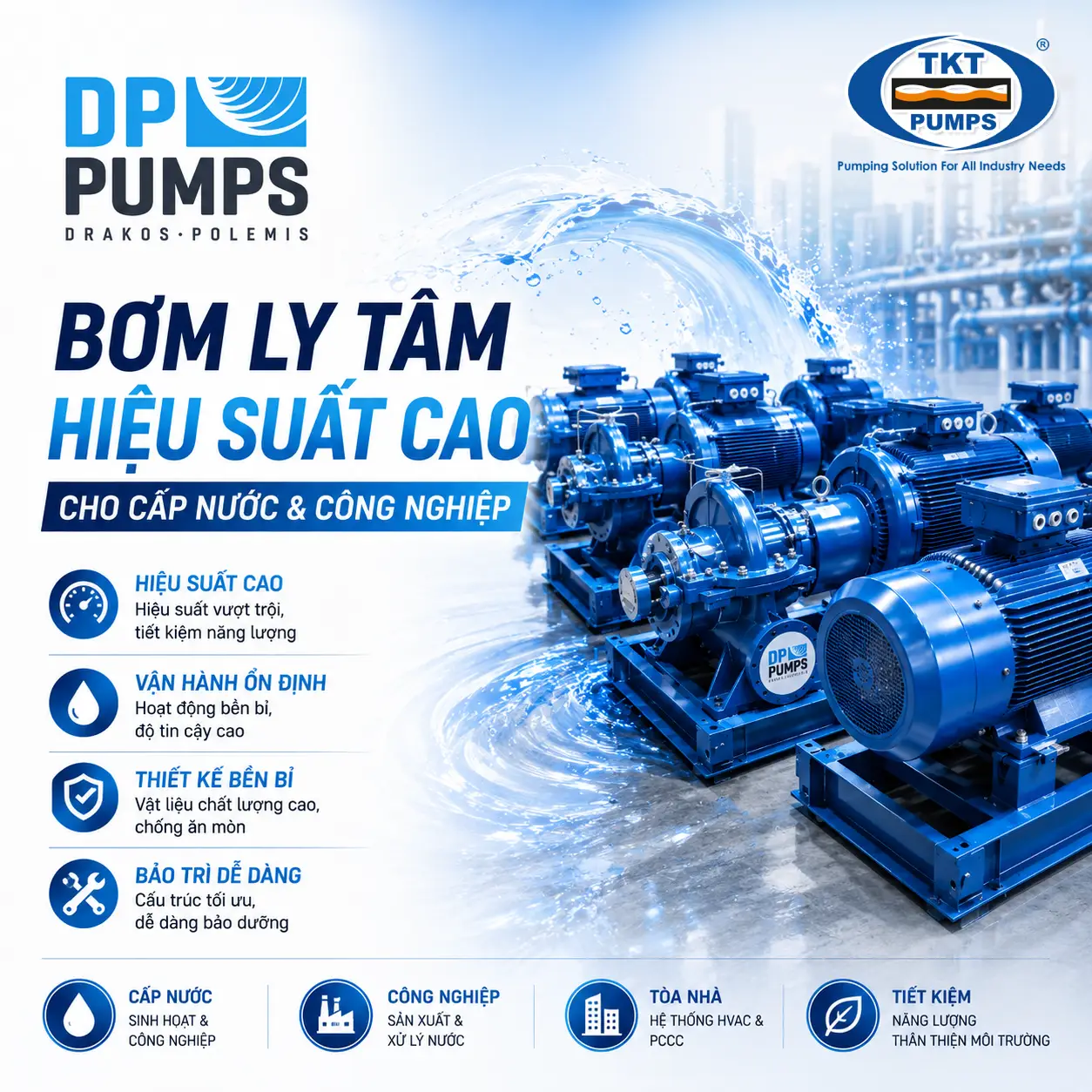 DRAKOS - POLEMIS - DP PUMPS 1 Dp Pumps — phân phối chính hãng tại TKT Pumps
