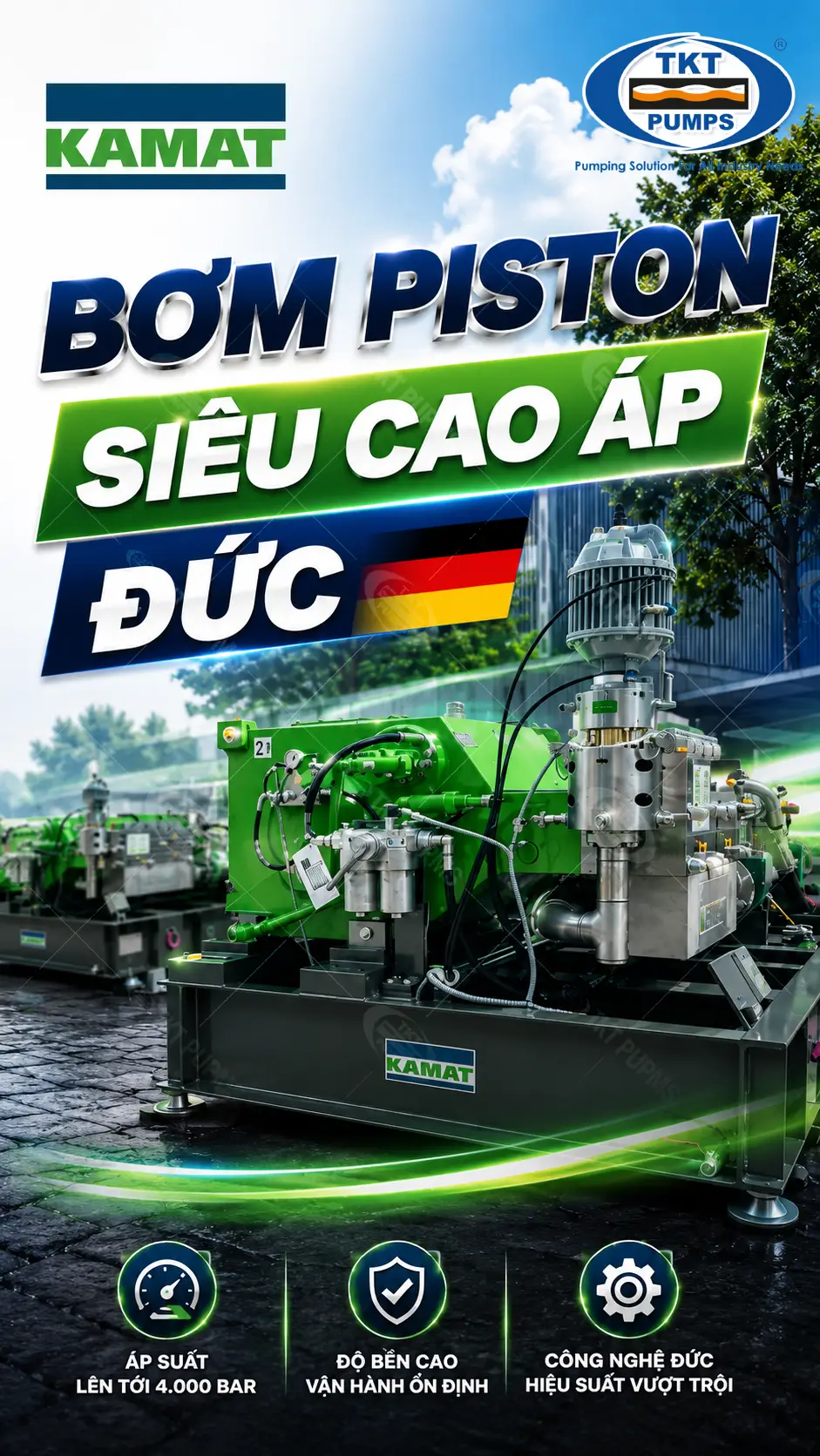 KAMAT — máy bơm & thiết bị công nghiệp chính hãng, phân phối tại TKT Pumps