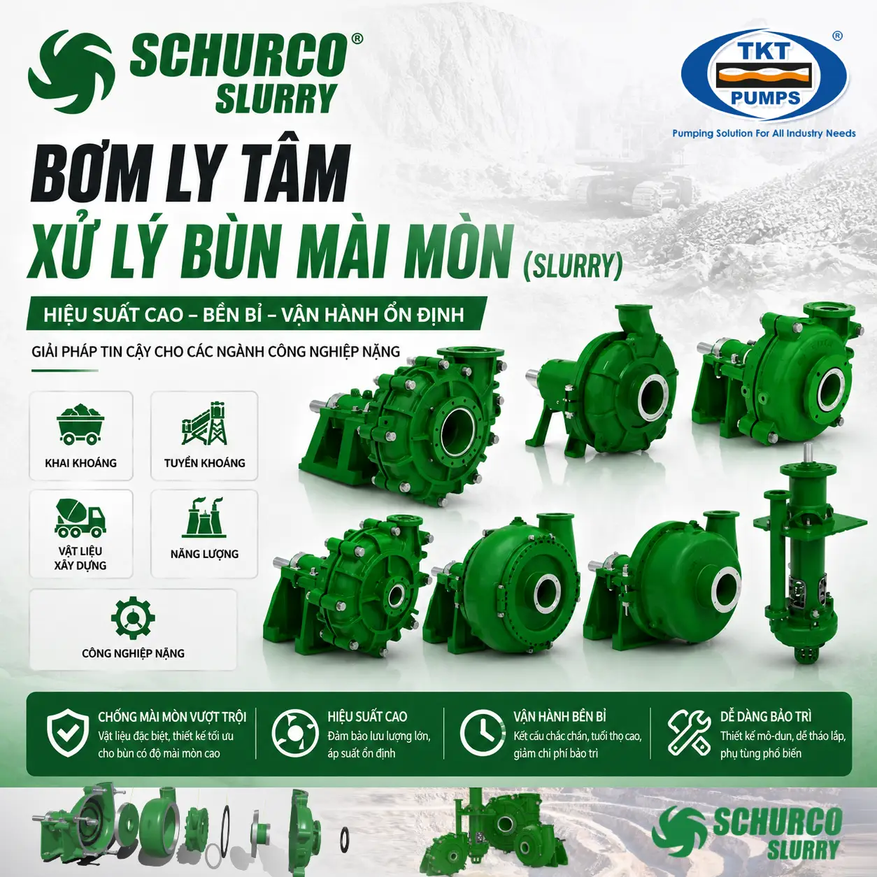 Schurco Slurry 1 Schurco Slurry — phân phối chính hãng tại TKT Pumps