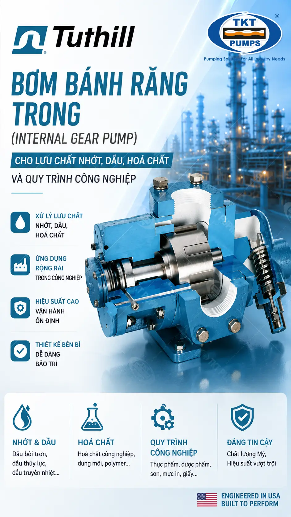Tuthill — máy bơm & thiết bị công nghiệp chính hãng, phân phối tại TKT Pumps