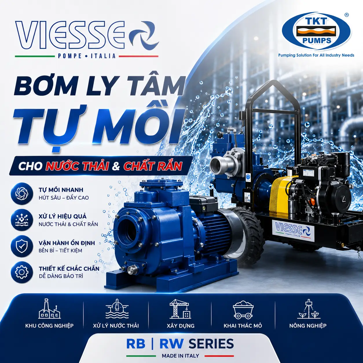 VIESSE POMPE- ITALIA 1 Viesse Pompe — phân phối chính hãng tại TKT Pumps