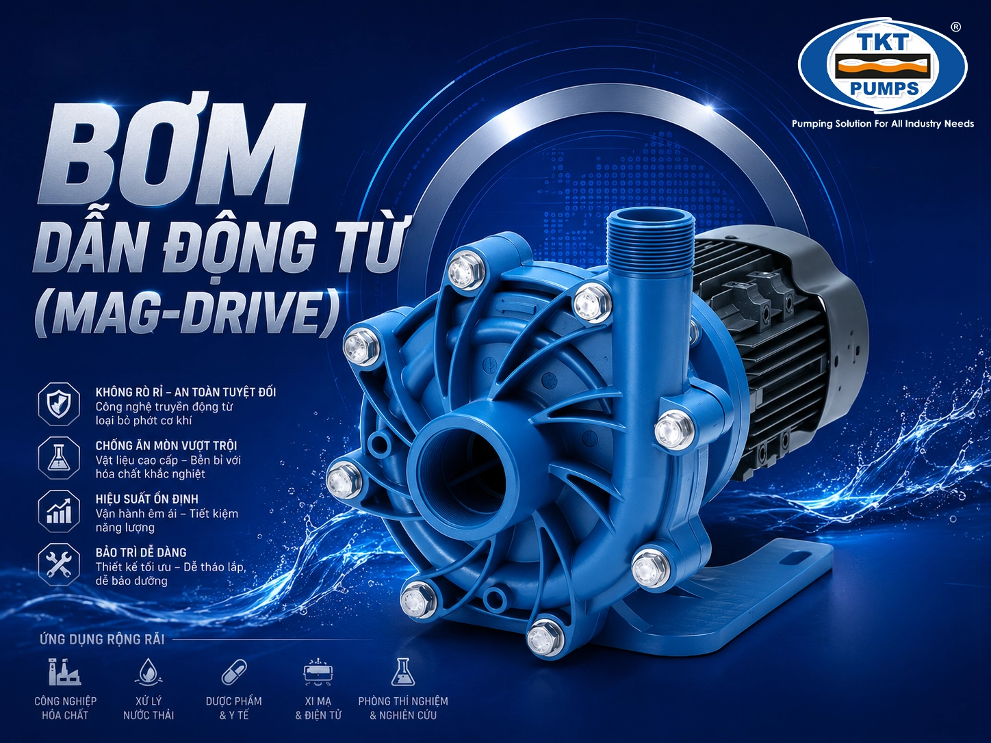 Bơm dẫn động từ Finish Thompson — dòng UltraChem & DB